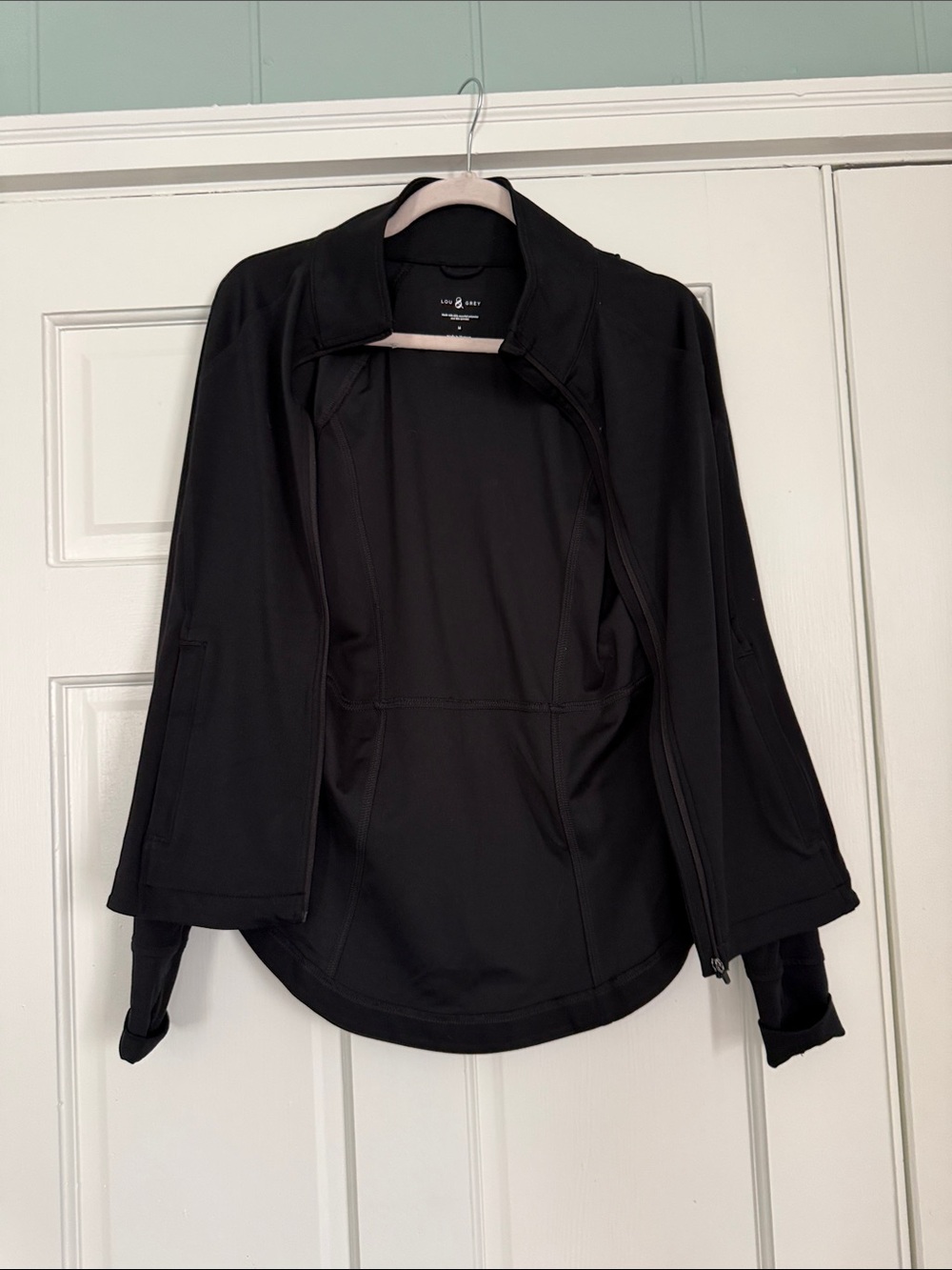 Lou & Grey LOFT Black Lightweight Utility Jacket with Zip